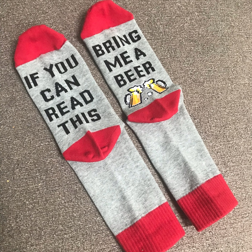 Bring me a 🍺 Unisex Socks. New. Size 9-12
